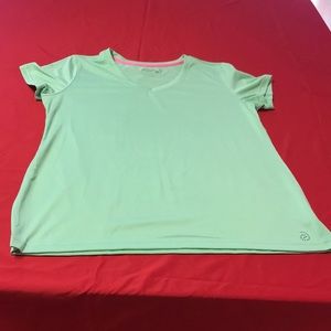 Large green exercise shirt NWOT